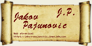 Jakov Pajunović vizit kartica